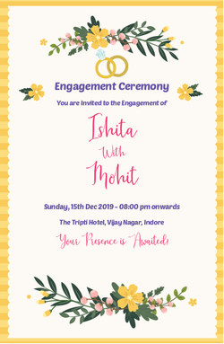 Engagement Cards invitation template 80
