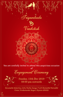 Engagement Cards invitation template 333