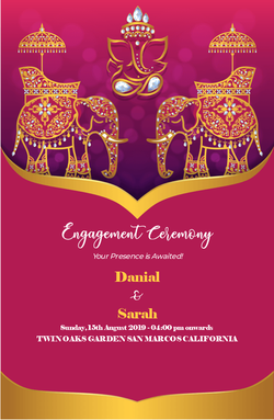 Engagement Cards invitation template 74
