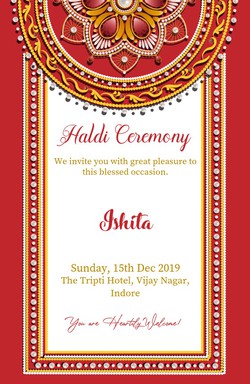 Haldi Cards invitation template 152