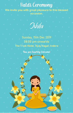 Haldi Cards invitation template 155