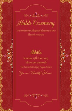 Haldi Cards invitation template 151
