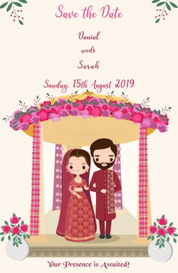 Save the Date Cards invitation template 112