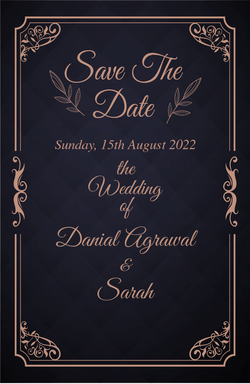Save the Date Cards invitation template 43