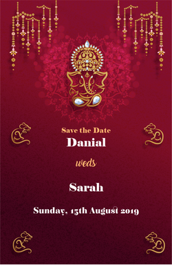 Save the Date Cards invitation template 134