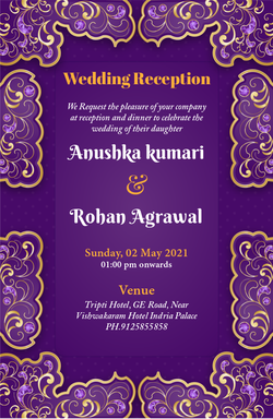Reception Ceremony Cards invitation template 637