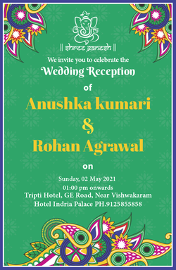 Reception Ceremony Cards invitation template 638