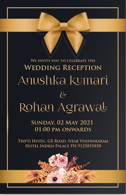 Reception Ceremony Cards invitation template 639