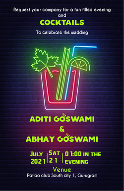 Cocktail Party Invitation invitation template 644