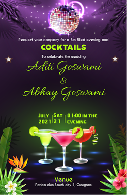 Cocktail Party Invitation invitation template 645