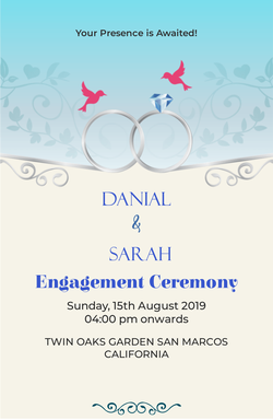 Engagement Cards invitation template 70